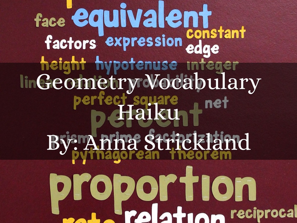 Geometry Vocabulary