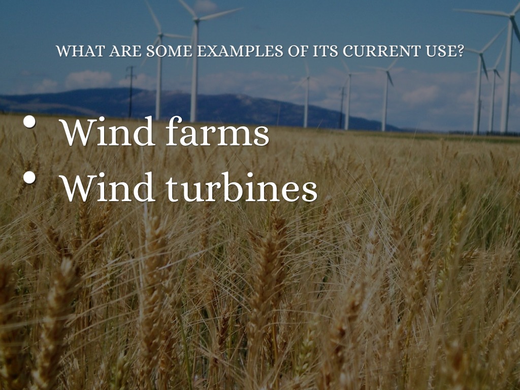 examples of wind energy