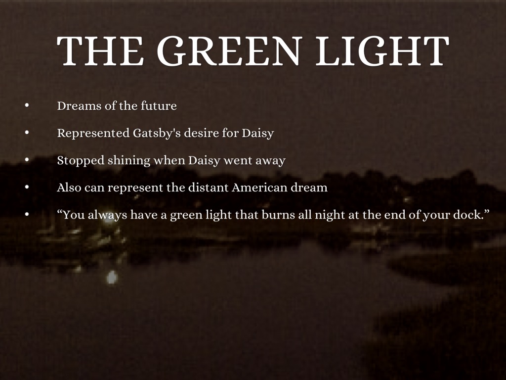 the green light in the great gatsby symbolism