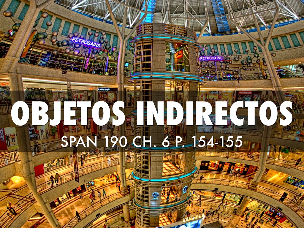 190 Ch. 6 Indirect Objects