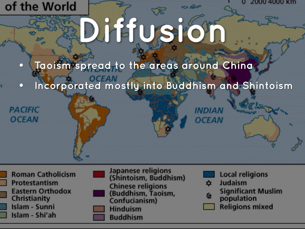 Diffusion Of Taoism Map Diffusion Of Taoism Map