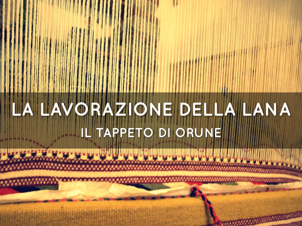 la lavorazione della lana i tappeti di Orune  
