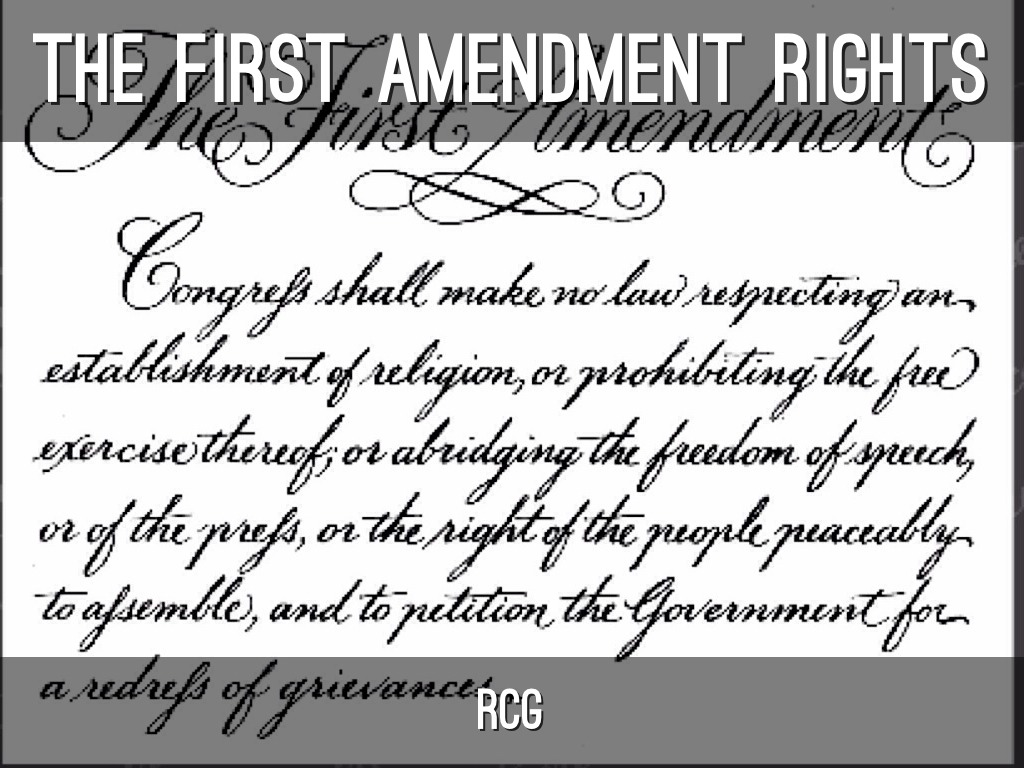 The First Amedment