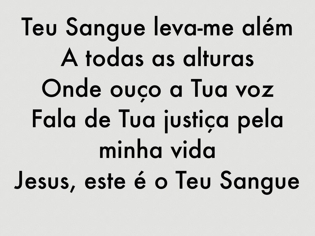 Nada Alem Do Sangue