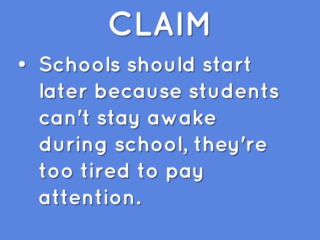 should high school start an hour later essay