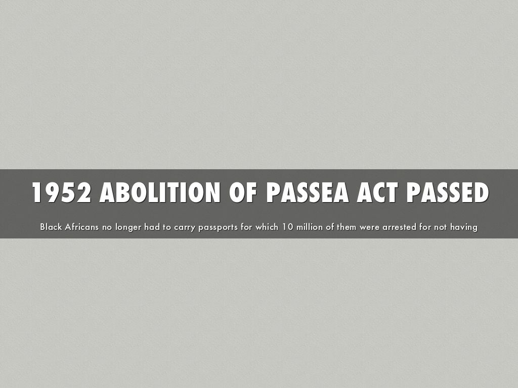 Abolition Of Passes Act Apartheid by Emma Rayle