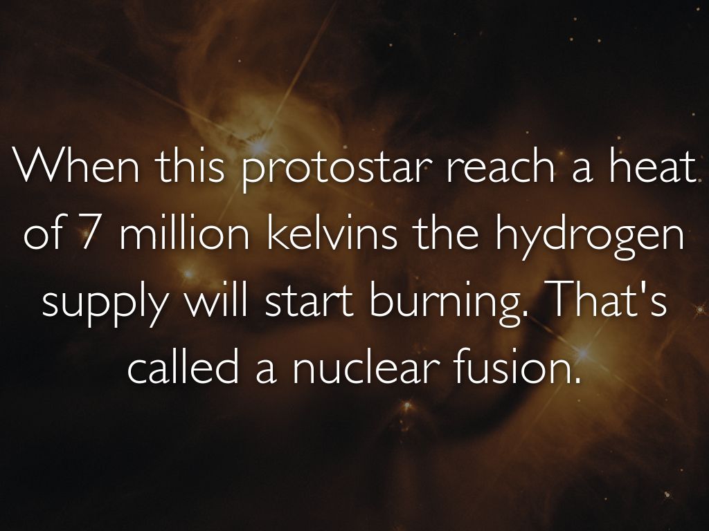 HOW ARE STARS MADE? by Felix Carlen