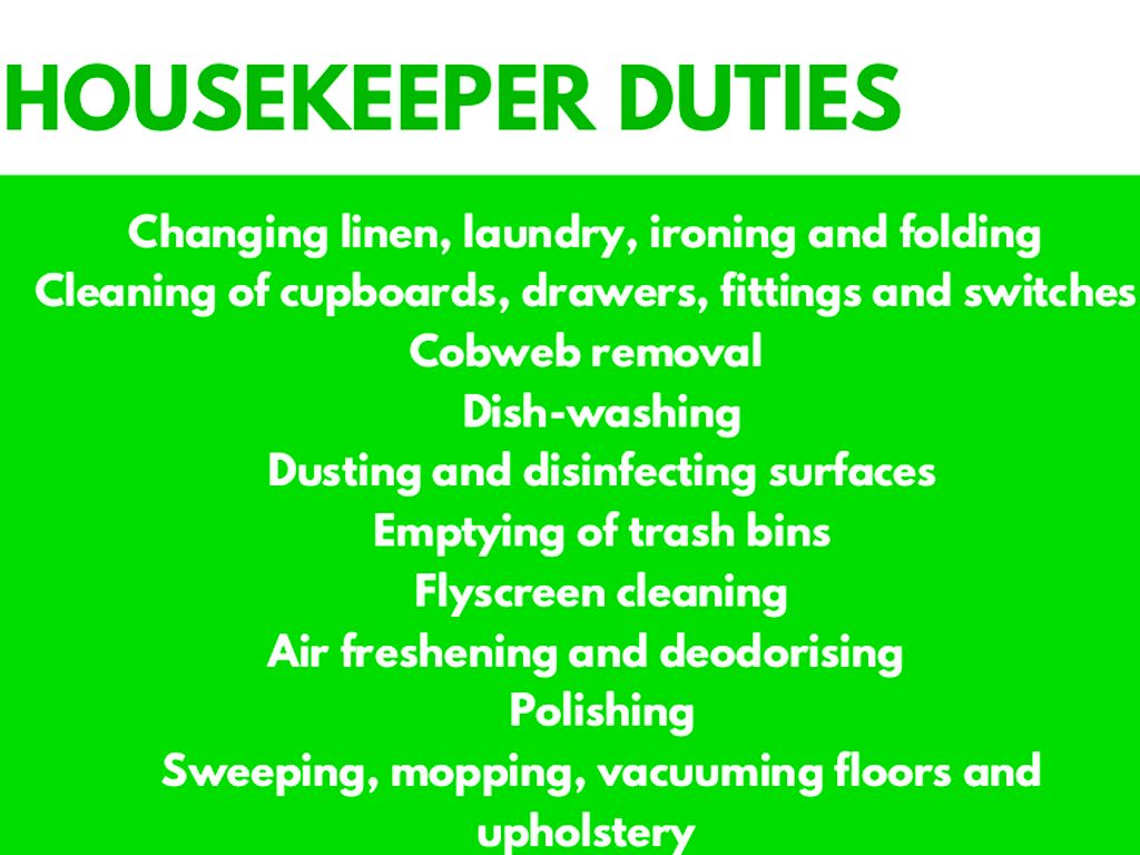 Housekeeper Service Sydney by Nia Greenwood