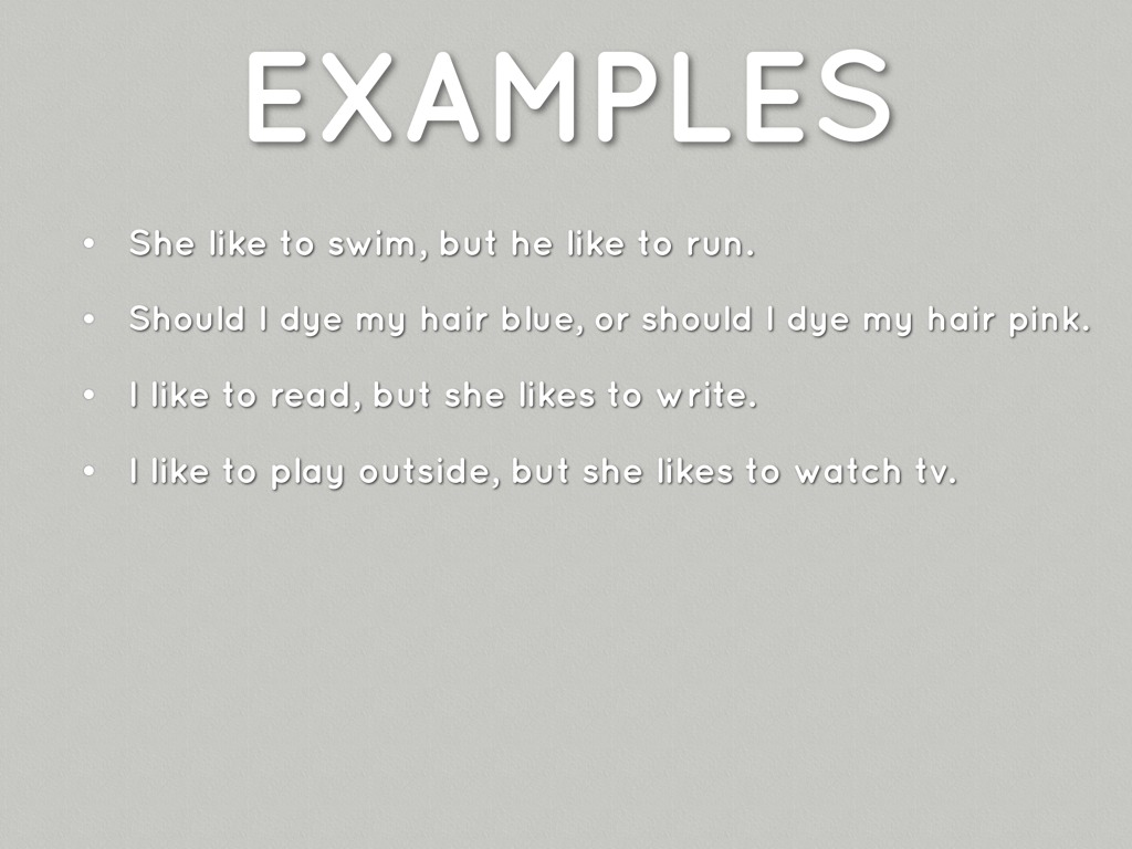 compound sentence example