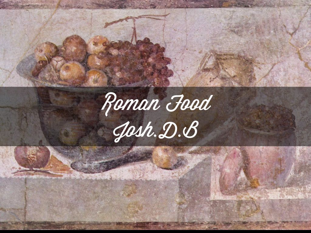 Josh De Beer, Roman Food