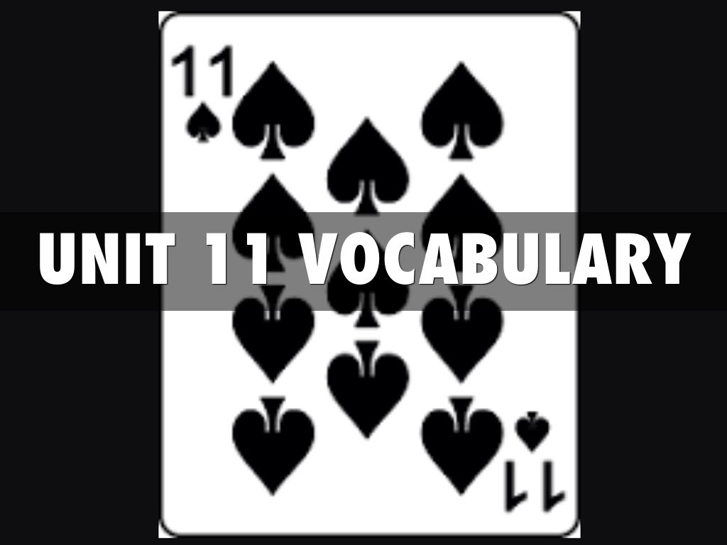 Unit 11 Vocabulary 