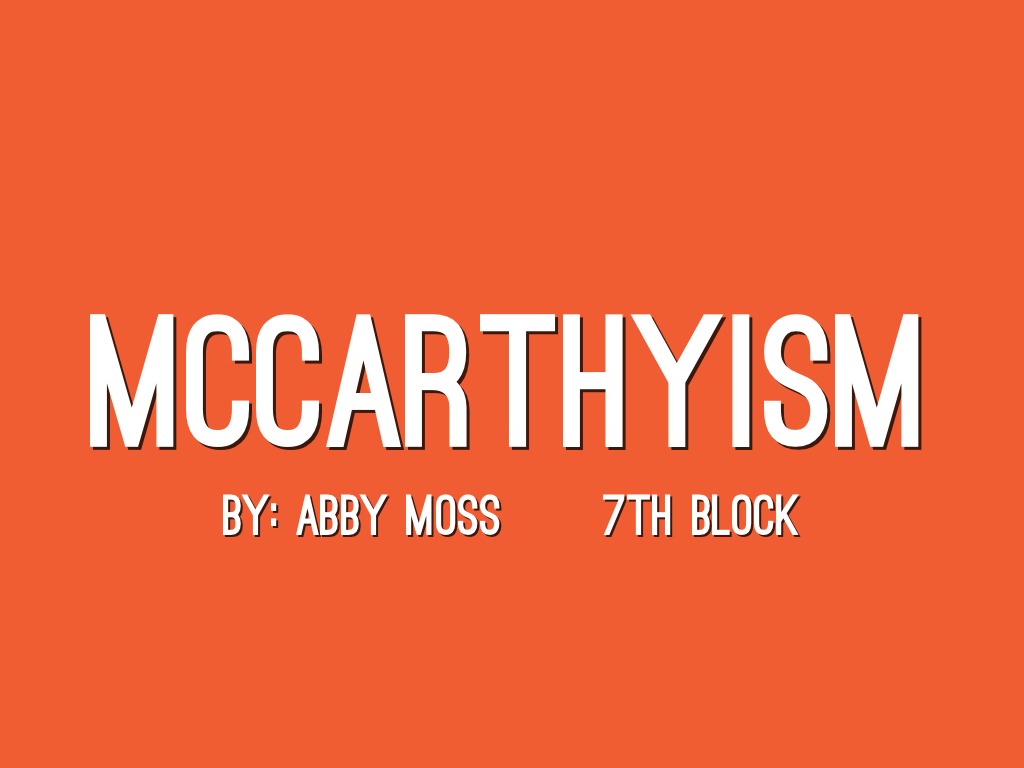 McCarthyism