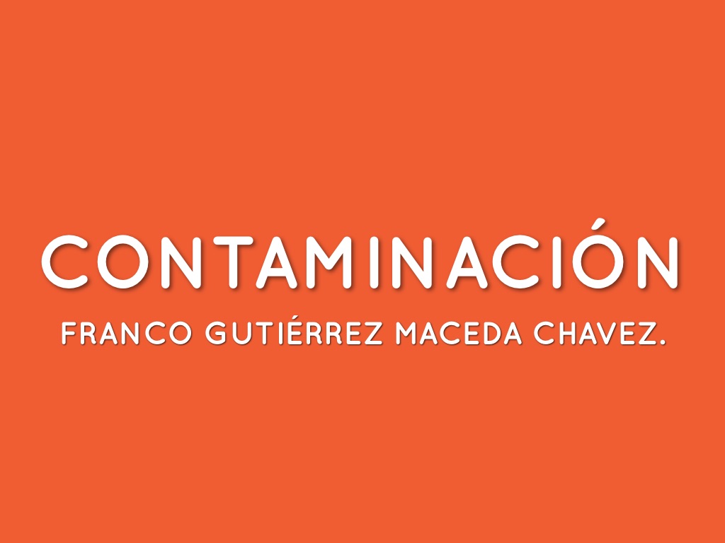 Contaminación 