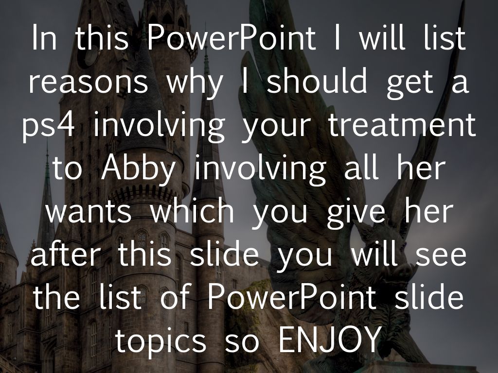 Why I Should Get A Ps4