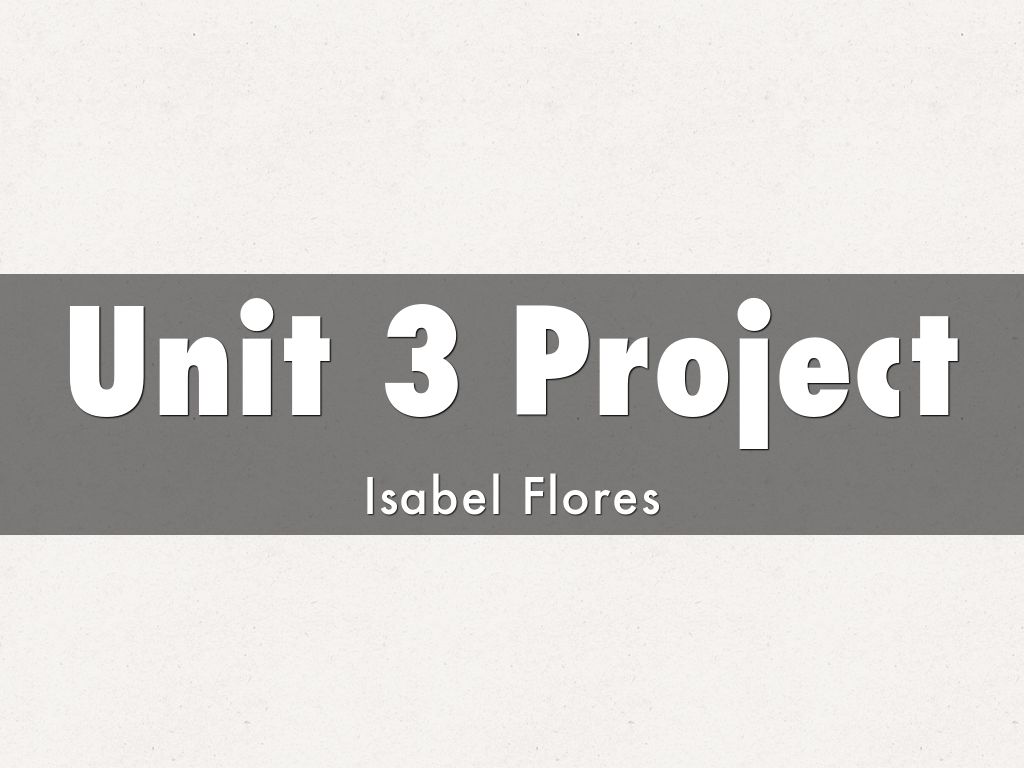 Unit 3 Project