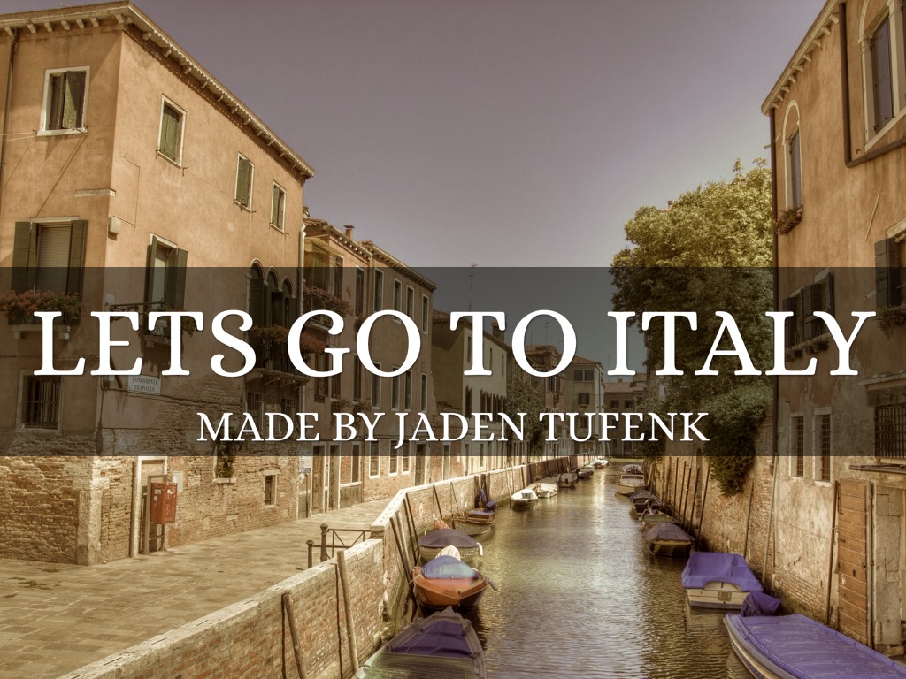 Trip To Italy Project 