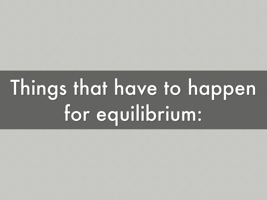 Equilibrium Project