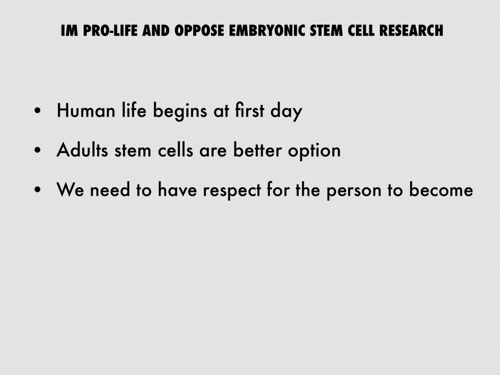 articles against stem cell research