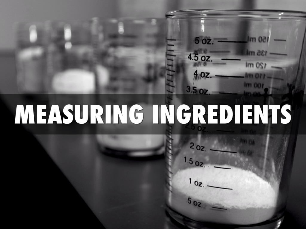 Measuring Ingredients 