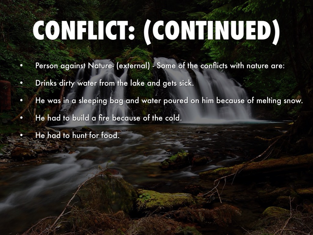 😊 What is the external conflict in to build a fire. To Build A Fire by