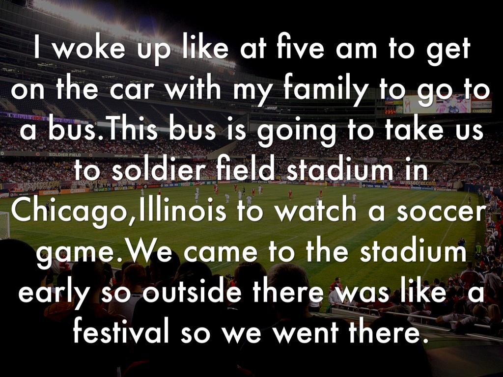 The Soccer Game In Chicago