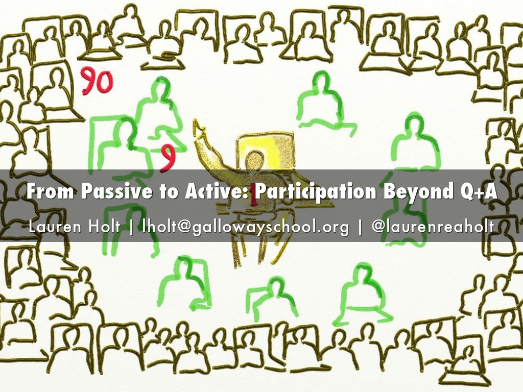 From Passive to Active Participation Beyond Q+A by