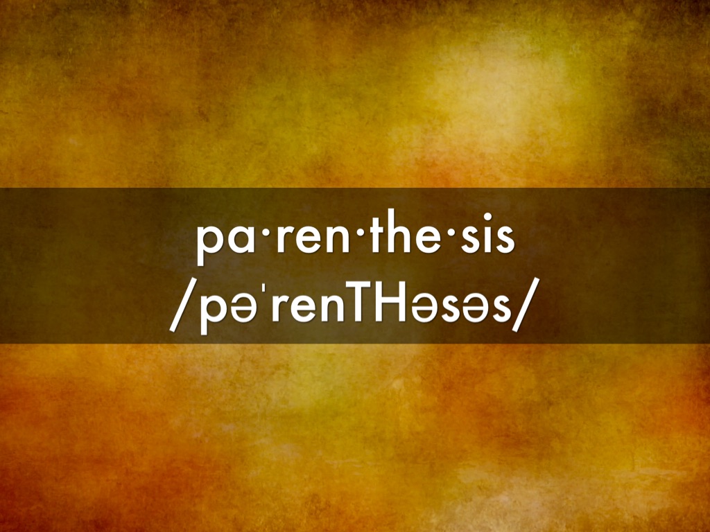 Parenthesis