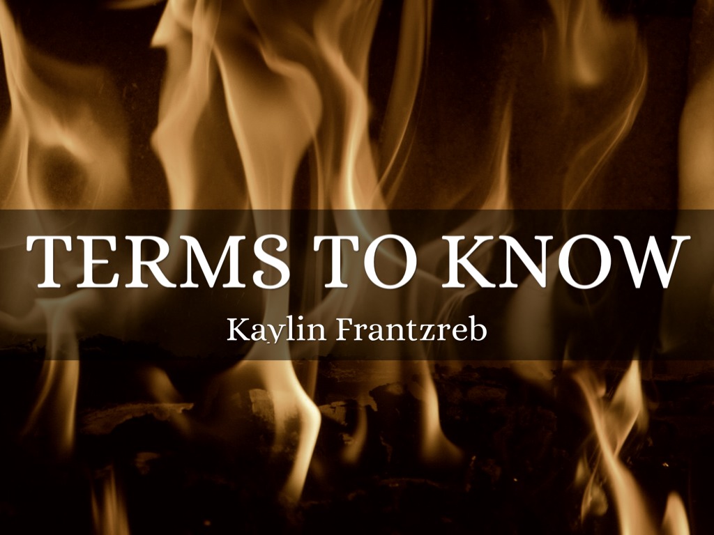 Terms To Know 3.2
