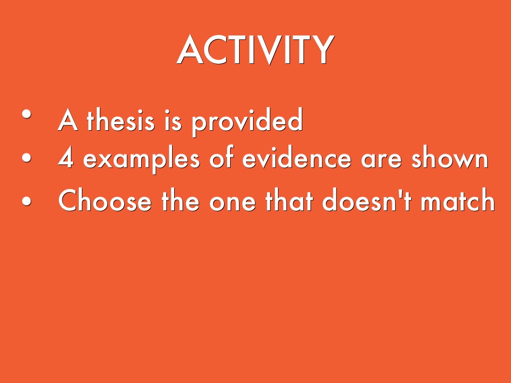 Claim reason evidence example picture