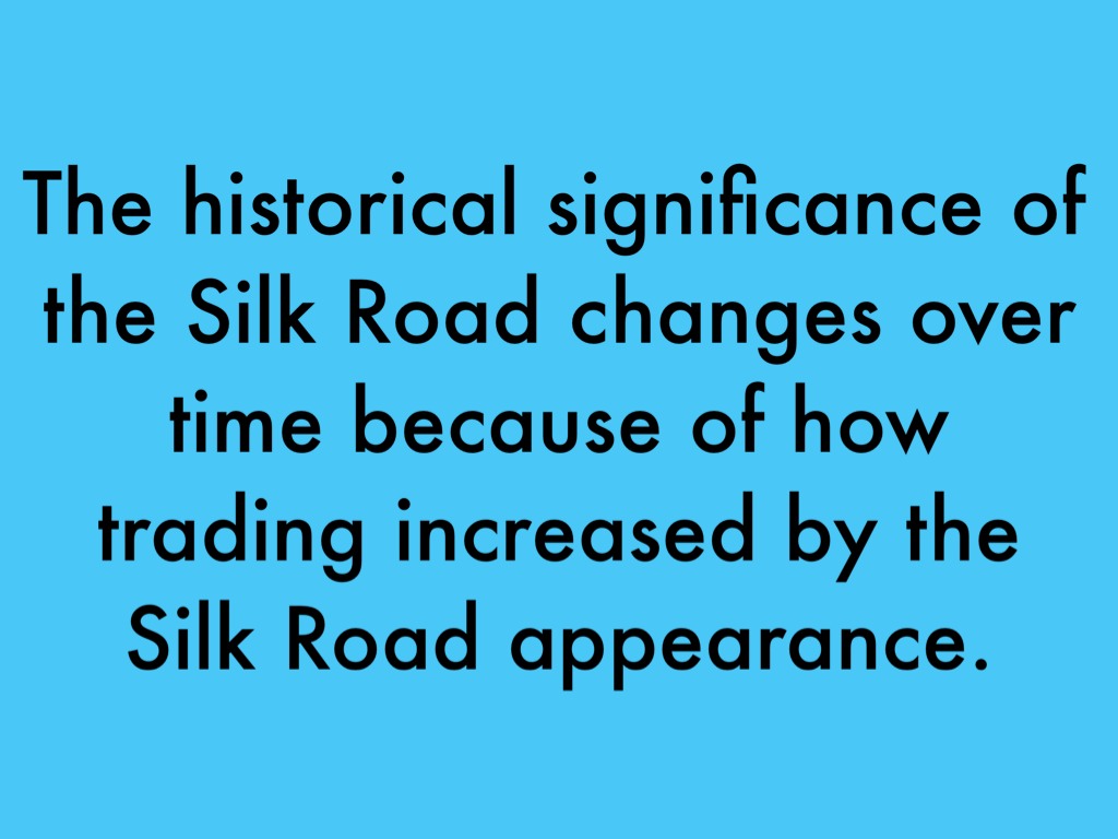 change over time silk road During the time period aforementionedsome traditions of the silk road changed and some stayed the same due to new influences the silk road was one of the important aspects of technological advancement throughout history. change over time silk road During the time period aforementionedsome traditions of the silk road changed and some stayed the same due to new influences the silk road was one of the important aspects of technological advancement throughout history.
