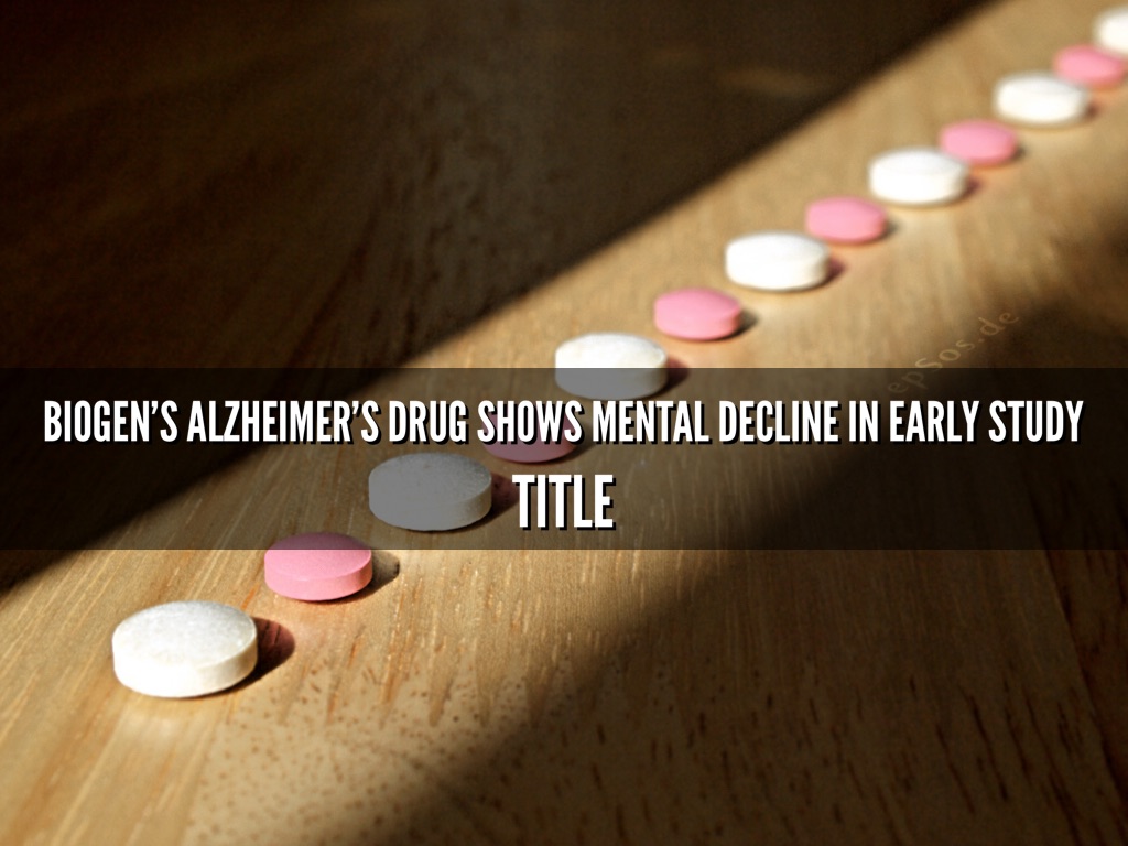 Biogen's Alzheimer's Drug Slows Mental Decline In Early Study