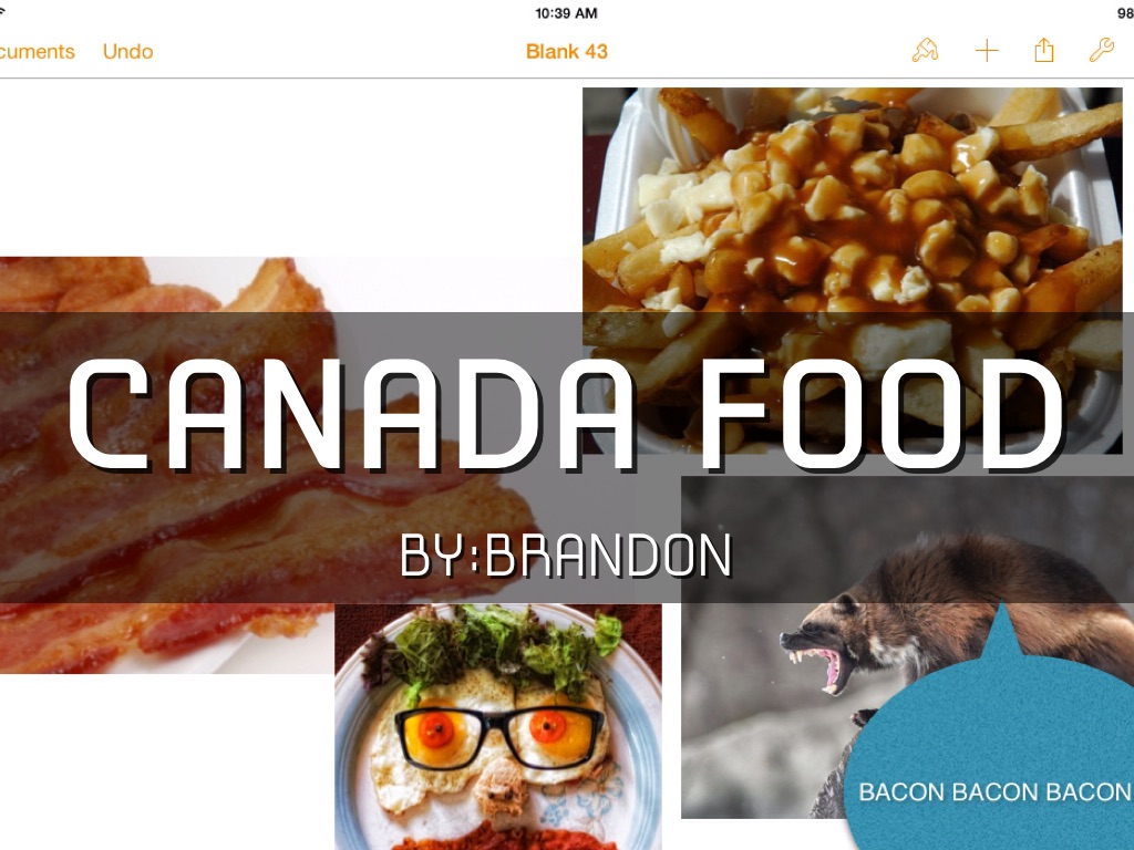 Copy of Canada Food