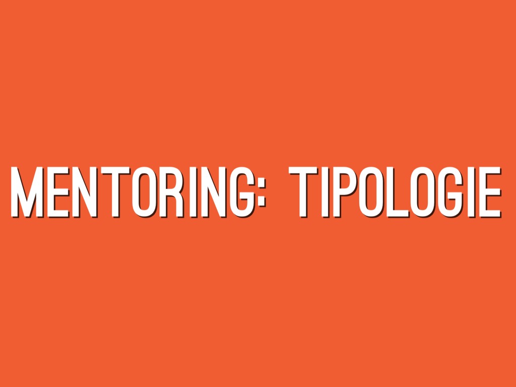 Mentoring: tipologie