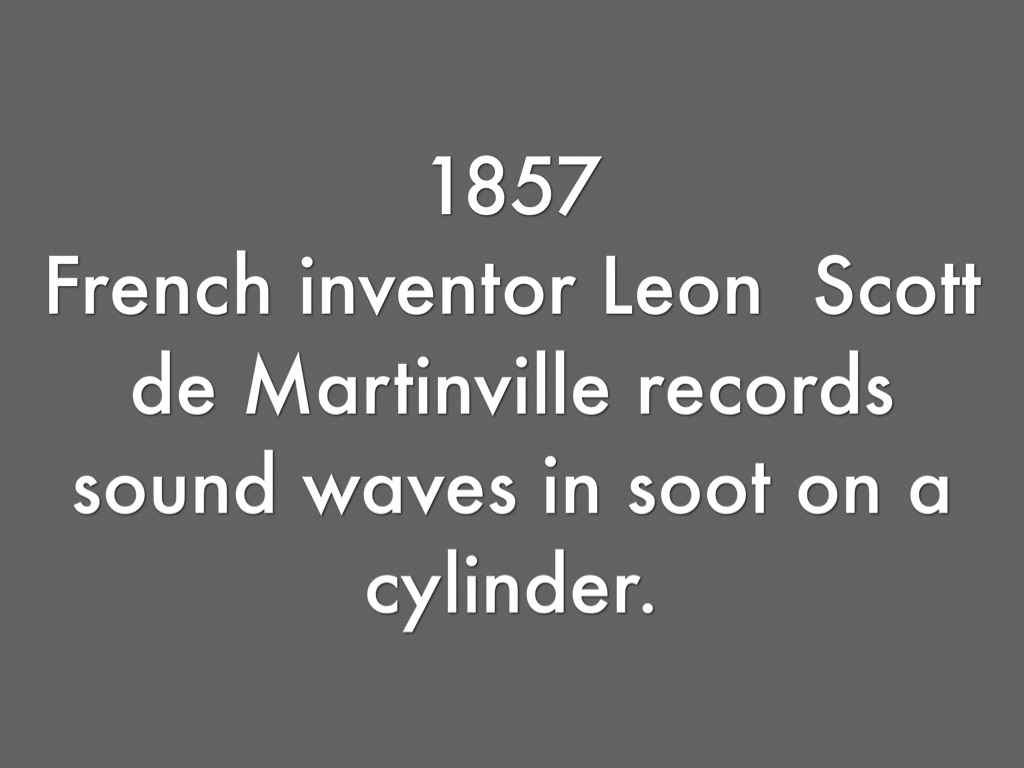 First Sound History of Sound Recording by Cara Hauber