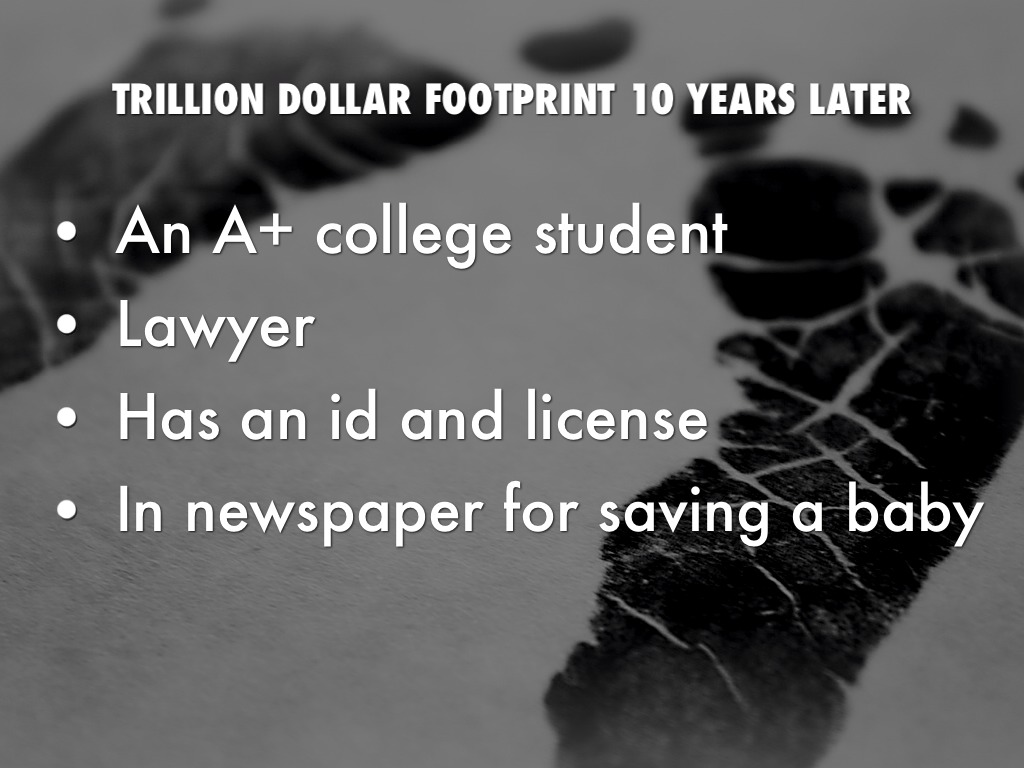 Trillion Dollar Footprint By Nicole Jackson