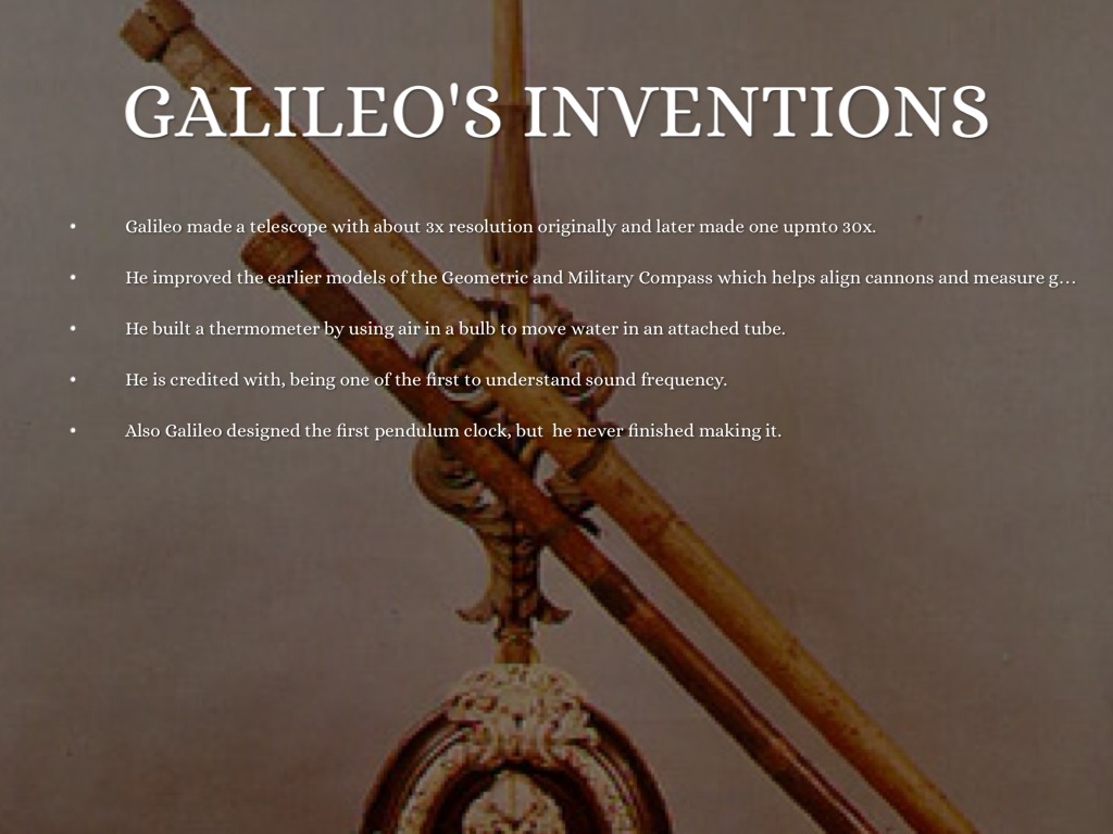 galileo inventions and discoveries