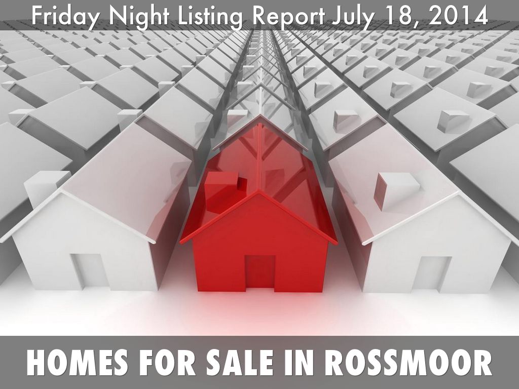 Homes for sale in Rossmoor
