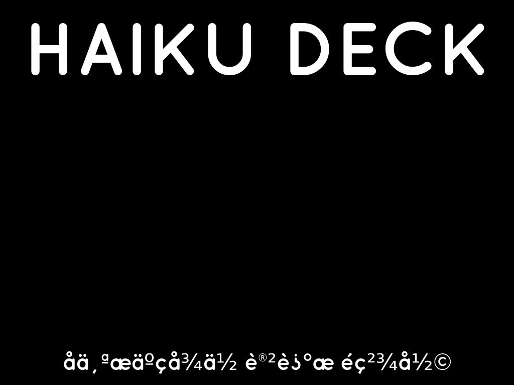 Haiku Deck å¨è¡å¨