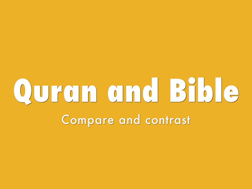 Quran and Bible