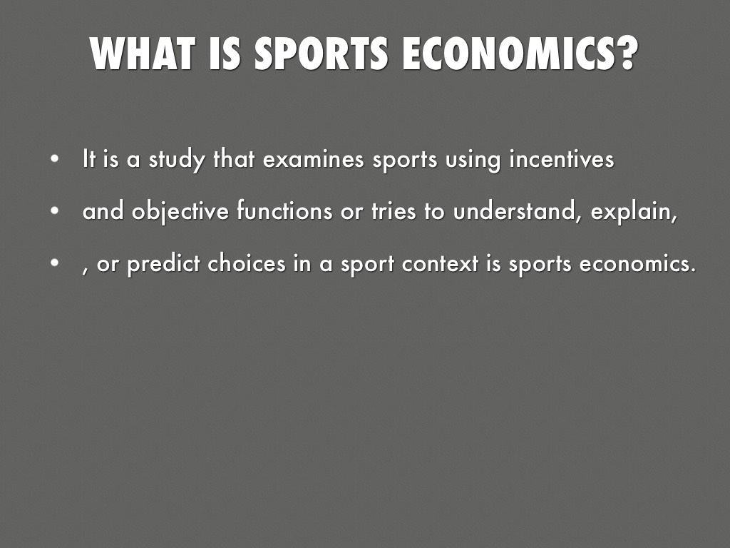 research topics in sports economics