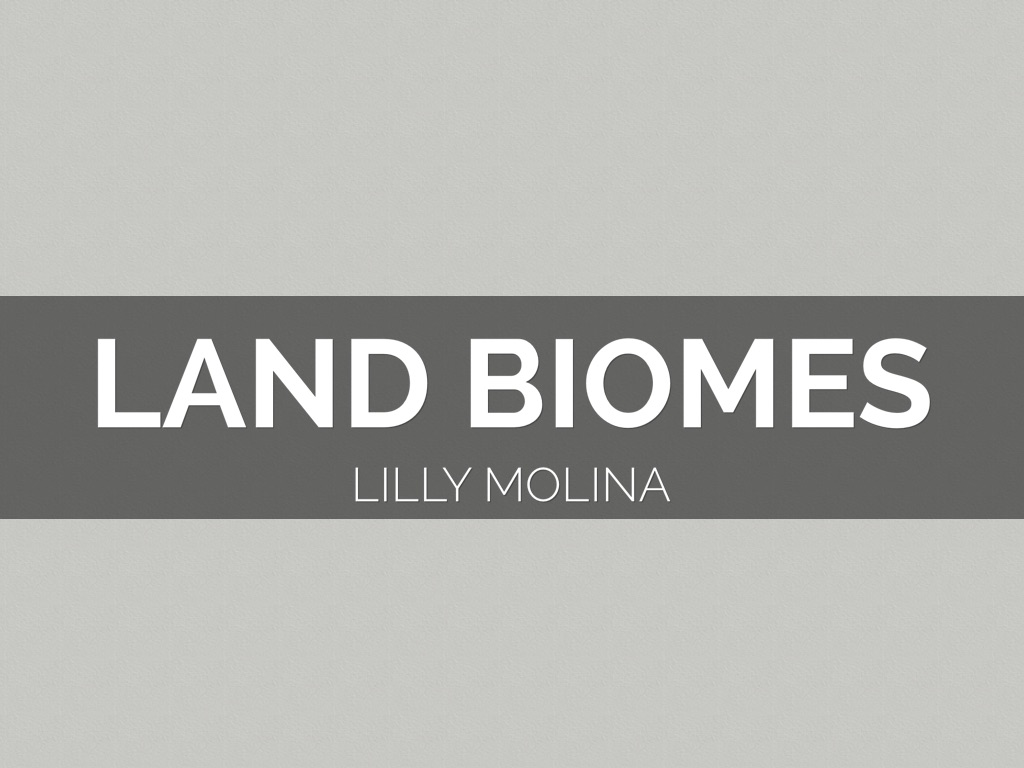 Land Biomes