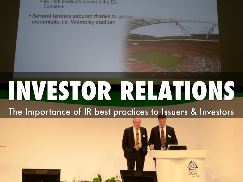 Investor relations- Best Practices