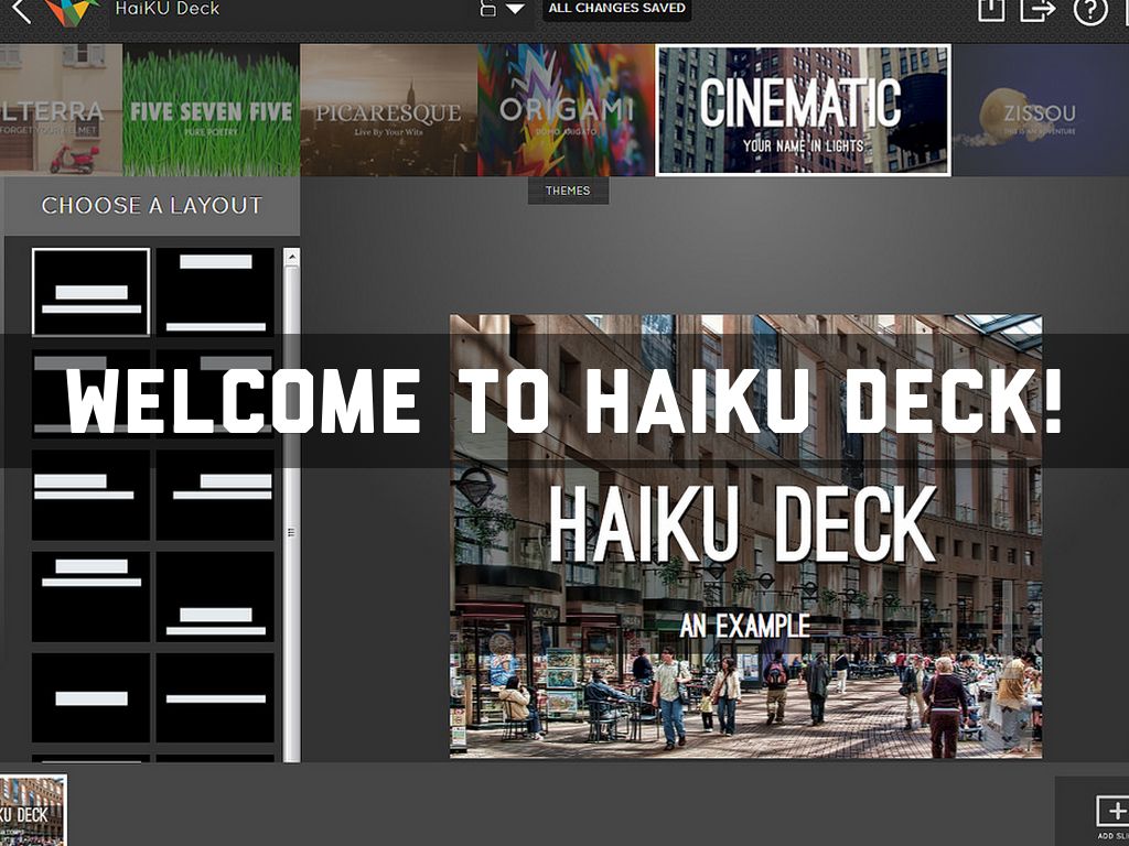 Welcome to Haiku Deck!