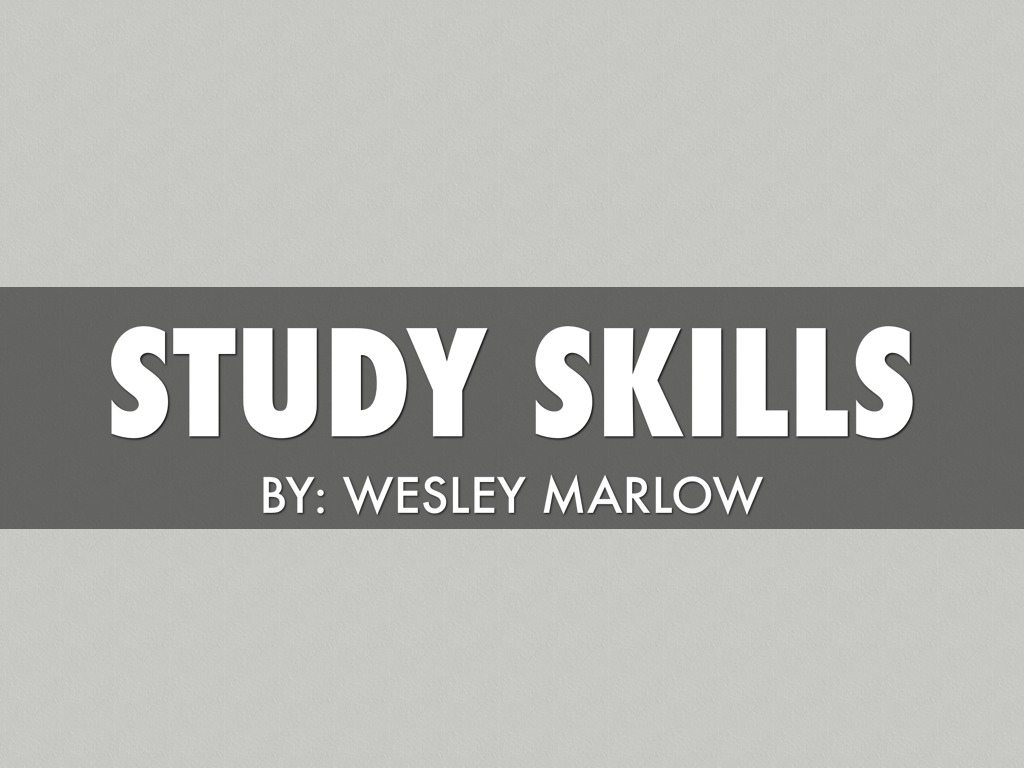 Study Skills