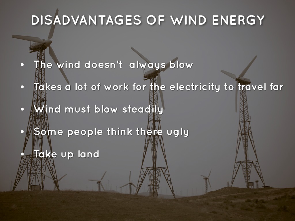 disadvantages of wind energy