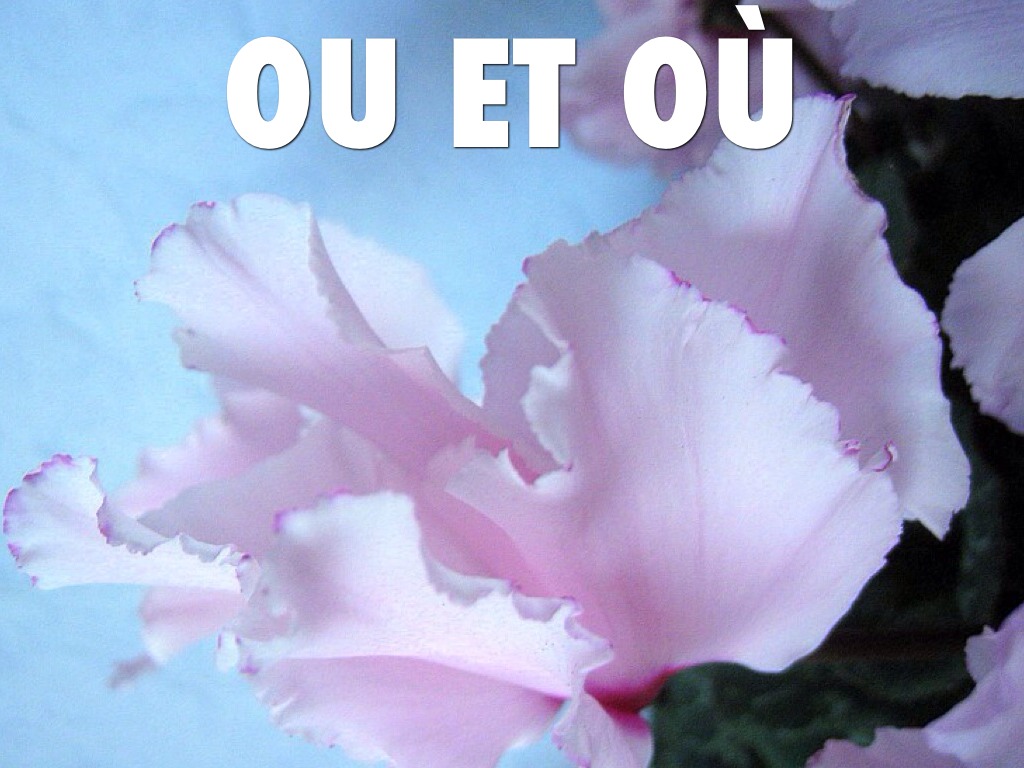 Ou Et Où