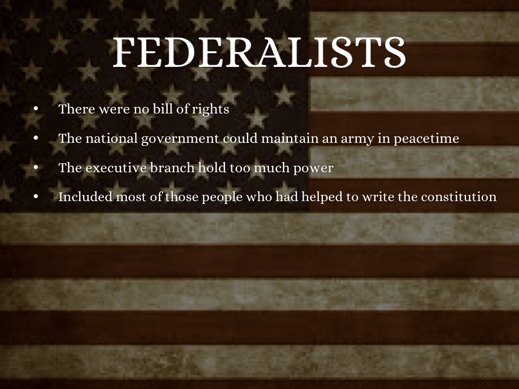 Federalists And Anti Federalists By Kaitlynap0717