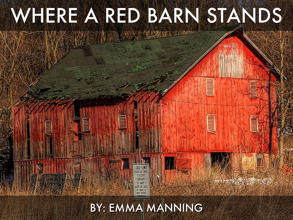 Where a red barn stands 🍂
