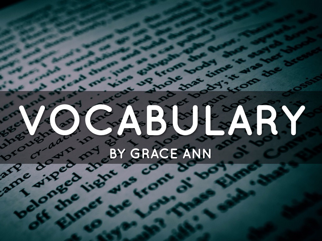 Vocabulary