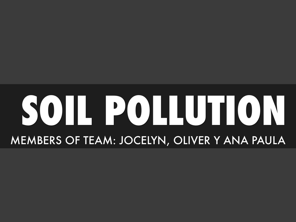Soil Pollution